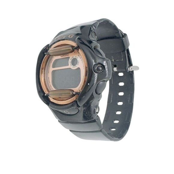 Casio Women's Wristwatch Baby G Round Digital Buckle 12-Hour Dial Black - Picture 5 of 7